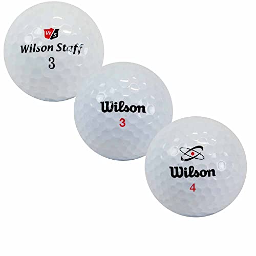 LBC-Sports 50 Pelotas de Golf Wilson Mix - AAAAA - Blanco - Premium Selection - Lakeballs - como Nuevas