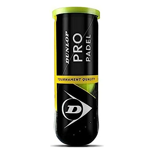 Dunlop Pro Padel - Pelotas de pádel para competiciones y torneos - Lata con 3 pelotas