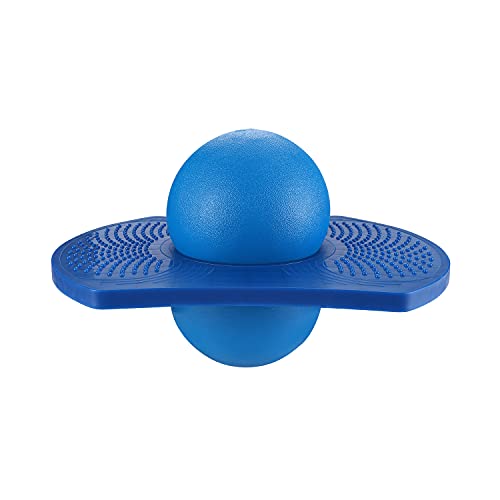 ITODA Balón saltador Pogo Ball para adelgazar Balanza de equilibrio, Fitness/Gym Bouncing Ball Hopper Juguete de bola antideflagrante Balance Board Multiuso para niños y adultos (Blue(Neuf))