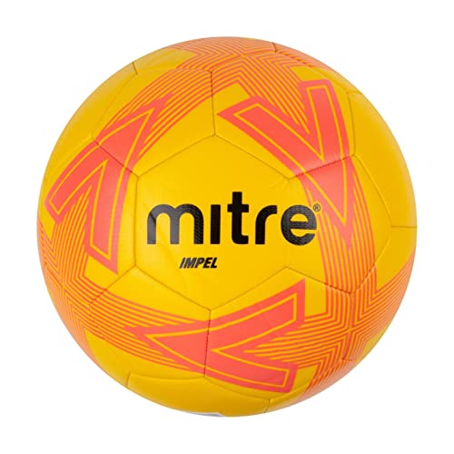 Mitre Balón de fútbol Impel, Amarillo/Mandarina/Negro, 5