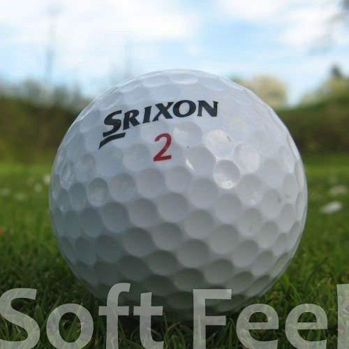 Srixon 50 Soft Feel Pelotas DE Golf RECUPERADAS/Lake Balls - Calidad AAA/AA (A/B Grade) - EN Bolsa DE Red