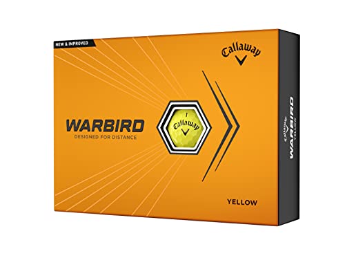 Callaway WARBIRD Bola DE Golf, Hombres, Amarillo, One Dozen