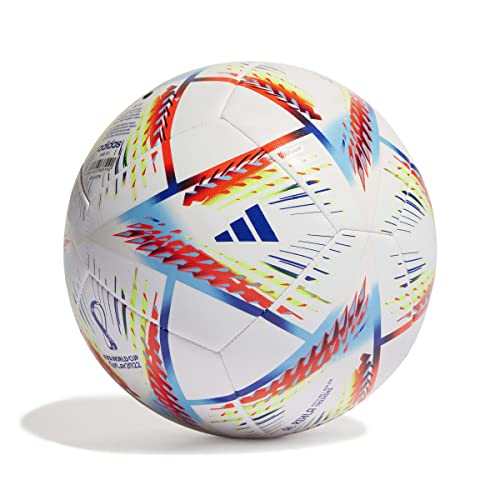 Balón de entrenamiento Adidas Al Rihla H57798, balones de fútbol unisex, Color Blanco/Multicolor, talla 5 EU