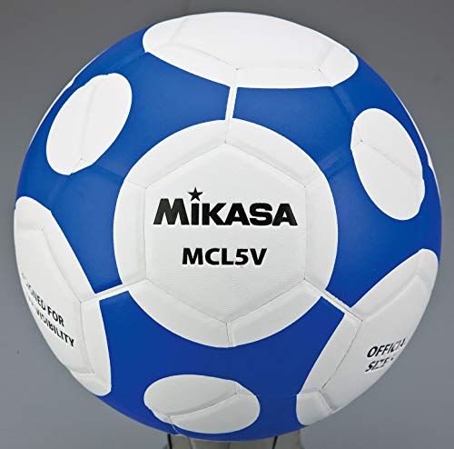 MIKASA Mcl5V-Wb - Balón de fútbol Unisex para Adulto, Color Blanco/Azul, Talla 5