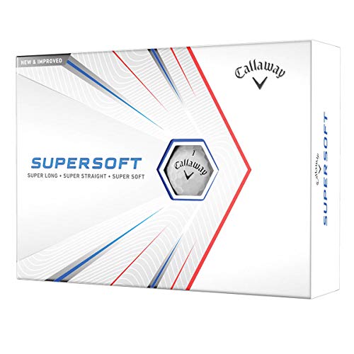Callaway Supersoft, Pelota De Golf Unisex Adulto, Blanco, (Paquete de 12 bolas)