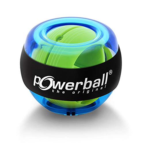 Powerball Basic para Ejercicio y fitness, Color Azul Transparente