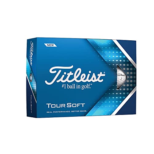 Titleist Tour Soft Bolas DE Golf, Adultos Unisex, Blanco, Talla única