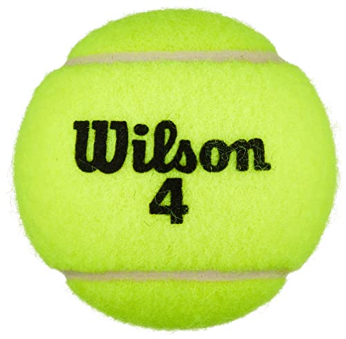 Wilson Ultra Club Court 4 Can, Tennis Balls Unisex Adulto, Amarillo, NS