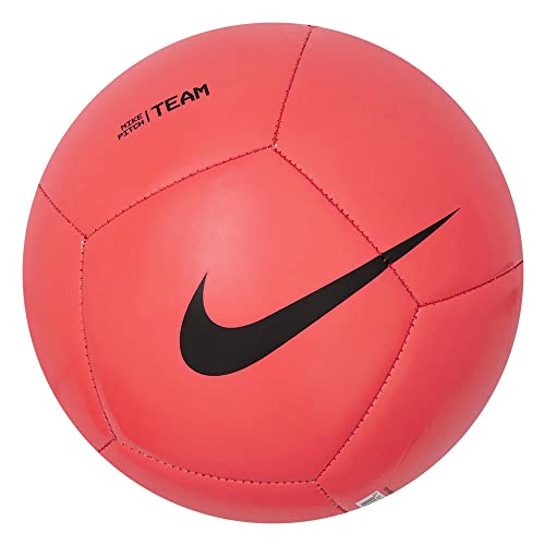 NIKE DH9796-635 NK Pitch Team - SP21 Recreational Soccer Ball Unisex Adult Bright Crimson/(Black) Tamaño 4