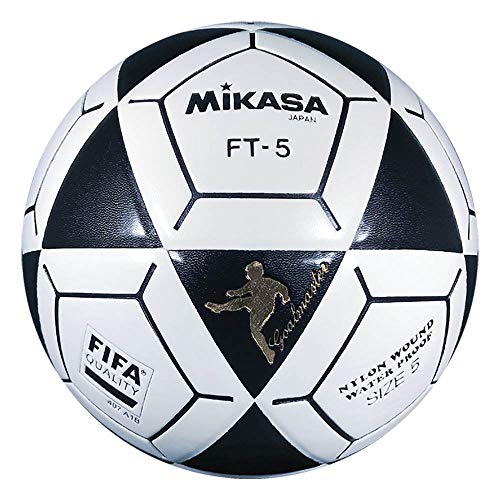 MIKASA FT5 Goal Master - Balón de fútbol, Color Negro/Blanco, Talla 5