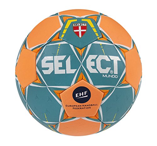 SELECT Mundo – Balón de Balonmano, Color türkis/Orange, tamaño 3