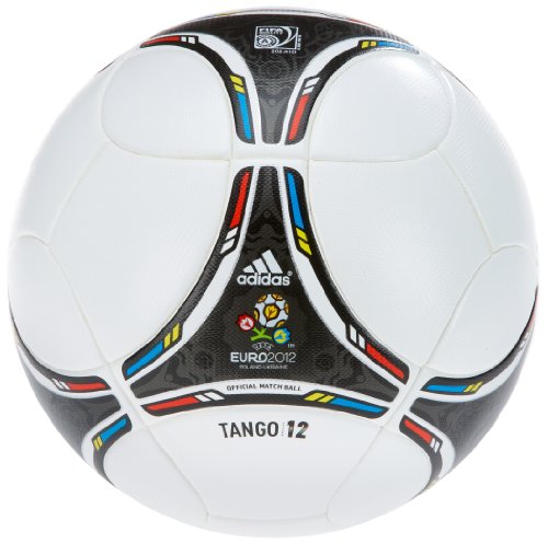 adidas 5 Euro Top - Balón de fútbol, Color Blanco y Negro Blanco White/Black Talla:5