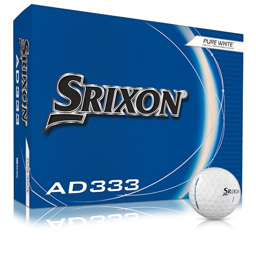 Srixon AD333 11 - Pelotas de golf de alto rendimiento para distancia y velocidad - Baja compresión - Para consistencia y control - Línea de alineación - Accesorios de golf de primera calidad y regalos