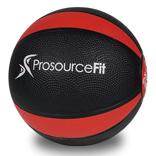 ProsourceFit ps-4002-fb-10lb Rubber Medicine Balls, Red, 10 LB