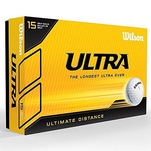 Wilson Ultra LUE 15 Ball PK White Bolas de Golf, Hombre, Blanco, Talla Única