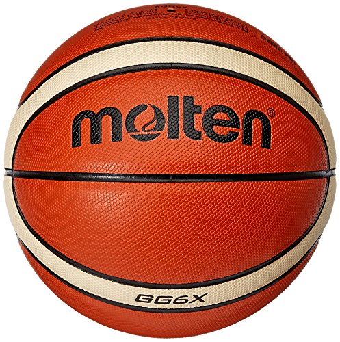 Molten BGG6X Balon DE Baloncesto, NO, Naranja y Marrón Claro, Talla 6